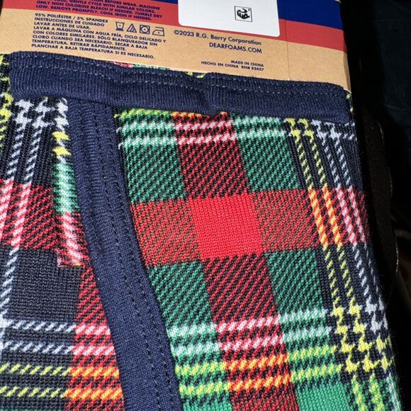 DEARFOAMS NEW PET PAJAMAS SZ M 20-35 POUNDS CHRISTMAS HOLIDAY PLAID NWT Family - Picture 7 of 7